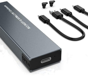 NÖRDIC Extern kabinett M.2 NVMe och SATA SSD till USB-A och USB-C M-Key B-Key och B&M Key UASP 2280 2260 2242 2230