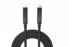 aktiv AOC Fiber USB-C kabel 5m 10Gbps 4K + PD 60W, DP 4-Lane 2-Lane