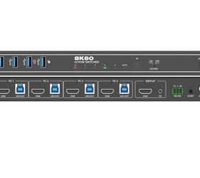 NÖRDIC HDMI 8K60Hz KVM switch 4 to 1 Support UltraWide Monitor