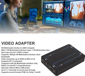 NÖRDIC HDMI to USB C Adapter Converter