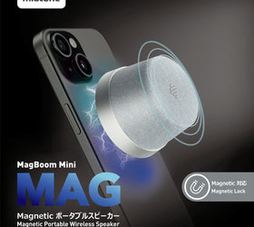 NÖRDIC Bluetooth 5.3 högtalare med magnet 3W IPX6 silver