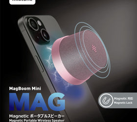 NÖRDIC Bluetooth 5.3 högtalare med magnet 3W IPX6 rosa