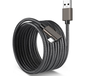 NÖRDIC VR Link kabel 7m USB3.2 Gen1 USB-C till A 5Gbps 3A snabb laddning Oculus Quest 2 Super Speed USB Link Cable