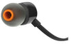 JBL Tune 110 In-Ear hörlurar med mikrofon, svart, JBLT110BLK