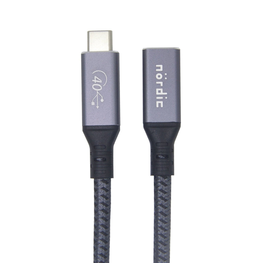 NÖRDIC USB4 Extension cable 1m 40G 240W 8K60Hz