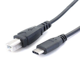 USB-C 2.0 till USB 2.0 B datakabel 2m USB skrivarkabel